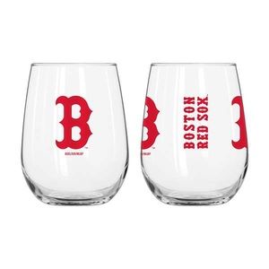 Boston Red Sox 16oz Gameday Curved Beverage Glass like new excel condition
